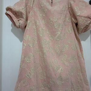 Umgee Pink and Gold Floral Dress